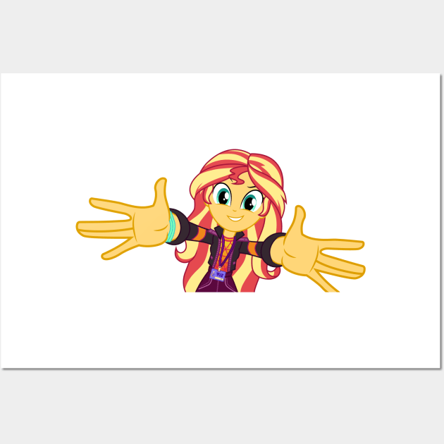 Backstage Sunset Shimmer 4 Wall Art by CloudyGlow